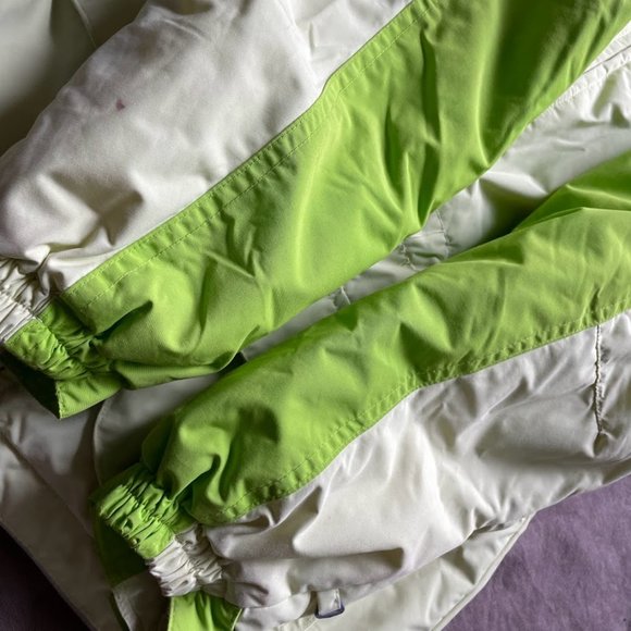 Lands End Green Hooded Puffer Winter Outdoor Jacket Girls Medium 10- 12 - Picture 12 of 12